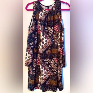 Beige by ECI Boho Dress - Multi Color - Keyhole shoulder - L